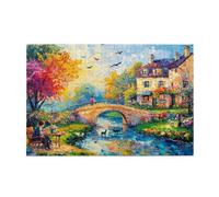 Puzzle 1500 Piezas, Puzzles Abstracto, 87x57cm, Rompecabezas Adultos Obra de Arte de Juego, Rompecabezas Madera, Colorido Juego de Habilidad para Toda la Familia, Regalos para Mujer Jardín p-1529