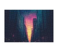 Puzzle 1500 Piezas Retro, Puzzle Ciudad, Puzzles 1500 Piezas Adultos, Rompecabezas de Madera con Caja Regalo, Rompecabezas Adultos para Toda la Familia, Regalos Originales para Mujer 87x57cm -1502