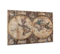 Puzzle 1500 Piezas Retro Puzzle Mapa del Mundo Rompecabezas DIY con Caja de Regalo,Pasatiempo Creativo,Regalos Originales para Mujer,Juego Familiar Actividades, Wall Decoration 87 x 57 cm -1519Y