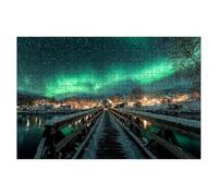 Puzzle 1500 Piezas, Rompecabezas Adultos Paisaje, Puzzles Adultos Aurora, Puzzle Madera Desafiante para Toda la Familia, Clásico Rompecabezas con Caja Regalo, Regalos Originales para Hombre -1861