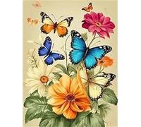 Puzzle 1500 Piezas,Rompecabezas para Adultos,Rompecabezas Mariposa Amor Flor Frameless de para Adultos y niños Regalos Decorativos