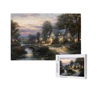 Puzzle 1500 Piezas Rural Puzzle Adultos,Rompecabezas DIY,Cortijo Juegos de Rompecabezas para Toda la Familia,Pasatiempo Creativo Adultos,Regalos Originales para Mujer con Caja de Regalo,87x57 cm,p795t