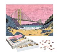 Puzzle 1500 Piezas San Francisco, Puzzle Paisaje con Caja para Adultos, 87x57cm, DIY 1500 Piezas Rompecabezas Madera para Adultos, Rompecabezas Desafiante para Decoracion Hogar, Regalo Mujer, -7775