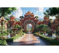 Puzzle 1500 Piezas, SeñOríO Puzzle 1500 Piezas Adulto 90x60 CM, Puzzles Madera Arquitectura Exquisito Embalaje en Caja de Papel, Bolsa de Malla Portátil para Regalo Hombre Decoracion Pared RXPT-3867