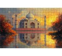 Puzzle 1500 Piezas Taj Mahal, Puzzle 1500 Piezas Adulto áRbol, Rompecabezas de Madera para Adultos 90 x 60 cm, Puzzles para Toda la Familia Cuadros Decoracion Salon Modernos Regalo Mujer RXPT-10088