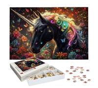 Puzzle 1500 Piezas Unicornio, Puzzle Flor con Caja para Adultos, 87x57cm, DIY 1500 Piezas Rompecabezas Madera para Adultos, Rompecabezas Desafiante para Decoracion Hogar y Paredes, Regalo Mujer, -7583