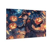 Puzzle 1500 Piezas Víspera De Todos Los Santos Puzzle Chico Rompecabezas DIY con Caja de Regalo,Pasatiempo Creativo,Regalos Originales para Mujer,Juego Familiar,Wall Decoration 87x57 cm -1004Y
