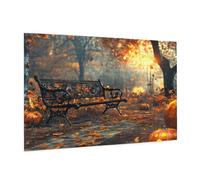 Puzzle 1500 Piezas Víspera De Todos Los Santos Puzzle Paisaje Rompecabezas DIY con Caja de Regalo,Pasatiempo Creativo,Regalos Originales para Mujer,Juego Familiar,Wall Decoration 87x57 cm -1003Y