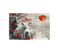 Puzzle 1500 Piezas Zorro Puzzle 1500 Piezas Adultos Luna Educativo Rompecabezas Madera para Toda la Familia Junta, Puzzles para Reducir el Estrés y Primavera Cuadros Decoracion 60 x 90CM LZPT-02491