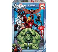 Educa - Puzzle Infantil Avengers. Puzzle 200 Piezas Marvel. Medida aproximada una Vez montado: 40 x 28 cm. Compuesto por Grandes Piezas Perfectamente acabadas. + 6 años (15933)