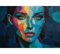 Puzzle 200 Pieces Donna di Colore Impossible Rompecabezas Juegos Casuales Puzzle de Madera para Adultos y niños a Partir de 14, Cultivar la Paciencia y la concentración, Decoración del Hogar D-3