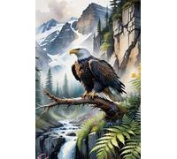 Puzzle 200 Piezas Adultos Animal Río Montaña, Retos Divertidos, Relajarse, Desarrolla la Concentraciòn Mentàl, Rompecabezas Adultos 200 Piezas 35 x 25 cm