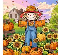 Puzzle 200 Piezas Adultos Calabazas Granja, Rompecabezas Imposible Juguetes de Desafío de Juego Educativo, Puzzles Adultos 200 Piezas 28x28 cm