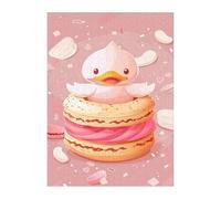 Puzzle 200 Piezas Adultos Donas Pato Forma Animal, Rompecabezas Imposable Entretenimiento Creativo Diversión, Puzzles Adultos 200 Piezas 35 x 25 cm