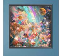 Puzzle 200 Piezas Adultos Flores de fantasía, Jigsaw Puzzle 200 Piezas, Rompecabezas Clásico Difícil y Relajante, Idea de Regalo para Ella o Él 28x28cm