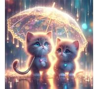 Puzzle 200 Piezas Adultos Juguete Desafío y Juego Educativo Puzzle para Adultos 200 Piezas, Rompecabezas Imposible Colorido, Gato de la Calle Rain 28x28cm