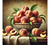 Puzzle 200 Piezas Adultos Melocotón de Fruta, Jigsaw Puzzle 200 Piezas, Rompecabezas Clásico Difícil y Relajante, Idea de Regalo para Ella o Él 28x28cm