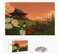 Puzzle 200 Piezas Adultos Paisaje & Historietas, Rompecabezas con Letras Traseras y Póster, Pasatiempo Antiestrés, Decoración de Pared, Regalo Decorar Mujer Hombre 35 x 25 cm (14 Años +) P3#569