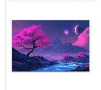 Puzzle 200 Piezas Adultos Puzzle montañas Árbol Rompecabezas Adultos XXL 35 x 25cm, Impossible Rompecabezas, Jigsaw Arte Juego Educa Familiar Aliviar El Estrés, Regalos para Hombres y Mujeres W-21