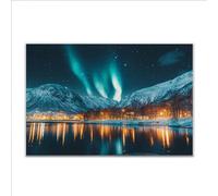 Puzzle 200 Piezas Adultos Puzzle Paisaje Aurora Rompecabezas Adultos XXL 35 x 25cm, Impossible Rompecabezas, Jigsaw Arte Juego Educa Familiar Aliviar El Estrés, Regalos para Hombres y Mujeres I-71