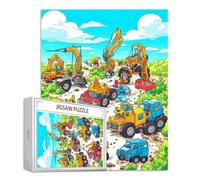Puzzle 200 Piezas Adultos, Puzzle Vehículos de ingeniería Rompecabezas Adultos Obra de Arte de Juego Paisaje Rompecabezas de Piso de Impresión de Alta Definición Multicolor, Juego De Manos S-627