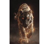 Puzzle 200 Piezas Adultos Tigre Animalito Adorable, Desarrolla la Concentraciòn y la Logica Desafío de Entretenimiento para la Mente, Puzzles 200 Piezas 35 x 25 cm