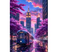 Puzzle 200 Piezas Adultos, Tren Urbano Puzzles Adultos, Desarrolla la Logica y la Concentraciòn Juguetes Educativos, Rompecabezas 200 Piezas 35x25 cm