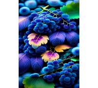 Puzzle 200 Piezas Adultos UVA Hoja, Retos Divertidos, Relajarse, Desarrolla la Concentraciòn Mentàl, Rompecabezas Adultos 200 Piezas 35 x 25 cm