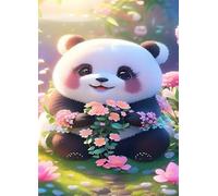 Puzzle 200 Piezas Animal Panda Flor Rompecabezas Adultos Juguetes Educativos Rompecabezas Desafiante Juegos de Puzzle para Toda la Familia Puzzles 200 Adultos 35 x 25 cm
