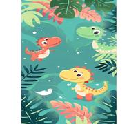 Puzzle 200 Piezas Dinosaurio Dibujos Animados, Puzzles Adultos 35 x 25 cm, Juego Educativo, Puzzle Imposible Desafiante, Juegos Rompecabezas Adultos 200 Piezas