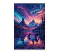 Puzzle 200 Piezas Paisaje Animales, Rompecabezas para Adultos 35x25 cm, Juguete desafío y Juego Educativo, Ejercita Paciencia y Concentración, Puzzles 200 Piezas Adultos