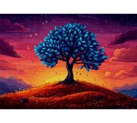 Puzzle 200 Piezas Paisaje Rompecabezas Adultos Árbol Puzzles Desafío Imposible 35x25cm Rompecabezas DIY Pintura para Adultos y Chico Mayores de 14 Años Regalos Mujeres para Decoración del Hogar C-999