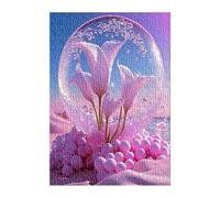 Puzzle 200 Piezas Rosa Lirio, Rompecabezas para Adultos 35x25 cm, Juguete desafío y Juego Educativo, Ejercita Paciencia y Concentración, Puzzles 200 Piezas Adultos