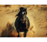 Puzzle 2000 Pieces Cavallo Oscuro Impossible Rompecabezas Juegos Casuales Puzzle de Madera para Adultos y niños a Partir de 14, Cultivar la Paciencia y la concentración, Decoración del Hogar K-7