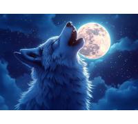 Puzzle 2000 Pieces Luna del Lupo Impossible Rompecabezas Juego Educativo Puzzle De Madera Adultos para Adultos Y NiñOs A Partir De 14, Ejercer La Capacidad De Pensamiento LóGico, Regalos Festival H-9