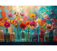 Puzzle 2000 Pieces Natura morta Fiori Impossible Rompecabezas Juegos Casuales Puzzle de Madera para Adultos y niños a Partir de 14, Cultivar la Paciencia y la concentración, Decoración del Hogar Q-2
