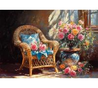 Puzzle 2000 Pieces Natura morta Fiori Impossible Rompecabezas Juegos Casuales Puzzle de Madera para Adultos y niños a Partir de 14, Cultivar la Paciencia y la concentración, Decoración del Hogar N-8