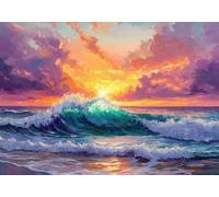 Puzzle 2000 Pieces Spiaggia al tramonto Impossible Rompecabezas Juego Educativo Puzzle Madera para Adultos Y NiñOs A Partir De 14, Ejercer La Capacidad De Pensamiento LóGico, Regalos Festival Q-5