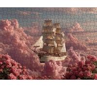 Puzzle 2000 Piezas, AbstraccióN del Barco Rompecabezas Adultos Puzzle, Desafiante Puzzles de Decoración Juego de, Entretenimiento Juego Educativo para Toda la Familia, para Regalo Decoración R7KH-126