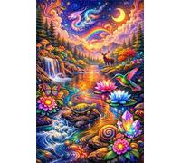 Puzzle 2000 Piezas Adulto 100 x 70 cm,Animales del País de Las Maravillas Rompecabezas Clásico,Juego Educativo para Toda la Familia Decoración y Regalo