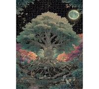 Puzzle 2000 Piezas Adultos, Árbol & Cielo Estrellado, Decoración 1T#1491
