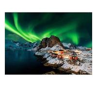 Puzzle 2000 Piezas Adultos Aurora Verde, Puzzle para Adulto, Juego Desafiante, Juguete Educativo, para desafiante Juego de Actividades Familiares Puzzles para Adultos 2000 pcs 100 x 70 cm
