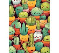 Puzzle 2000 Piezas Adultos Cactus Dibujos Animados, Retos Divertidos, Relajarse, Desarrolla la Concentraciòn Mentàl, Rompecabezas Adultos 2000 Piezas 100 x 70 cm