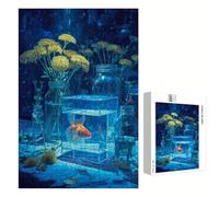 Puzzle 2000 Piezas Adultos Carpa koi & Flor, Rompecabezas con Letras Traseras y Póster, Pasatiempo Antiestrés, Decoración de Pared, Regalo Decorar Mujer Hombre 70 x 100 cm (14 Años +) P3#999