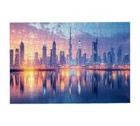 Puzzle 2000 Piezas Adultos Ciudad, Rompecabezas Adultos Sueño, Clásico Puzzles Adultos Desafiante para Toda la Familia, Juguetes Rompecabezas Letras en la Parte Posterior, Regalo Hombre Decor -3323