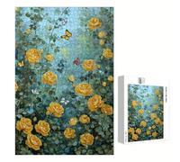 Puzzle 2000 Piezas Adultos Flor & Mariposa, Rompecabezas con Letras Traseras y Póster, Pasatiempo Antiestrés, Decoración de Pared, Regalo Decorar Mujer Hombre 70 x 100 cm (14 Años +) P3#893