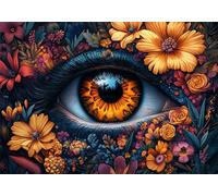 Puzzle 2000 Piezas Adultos Flor Puzle Imposible Ojo Arte Jigsaw Puzzles Educa de Rompecabezas y Juego Familiar para Adultos y Adolescente a Partir de 14 Años Entretenimiento Decoracion Regalos P-90