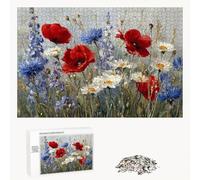 Puzzle 2000 Piezas Adultos Flor & Rojo, Rompecabezas con Letras Traseras y Póster, Pasatiempo Antiestrés, Decoración de Pared, Regalo Decorar Mujer Hombre 70 x 100 cm (14 Años +) P3#225