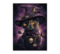 Puzzle 2000 Piezas Adultos Gato Animal Halloween, Rompecabezas Imposable Entretenimiento Creativo Diversión, Puzzles Adultos 2000 Piezas 100 x 70 cm