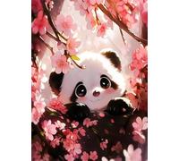 Puzzle 2000 Piezas Adultos Lindas Flores Panda, Retos Divertidos, Relajarse, Desarrolla la Concentraciòn Mentàl, Rompecabezas Adultos 2000 Piezas 100 x 70 cm